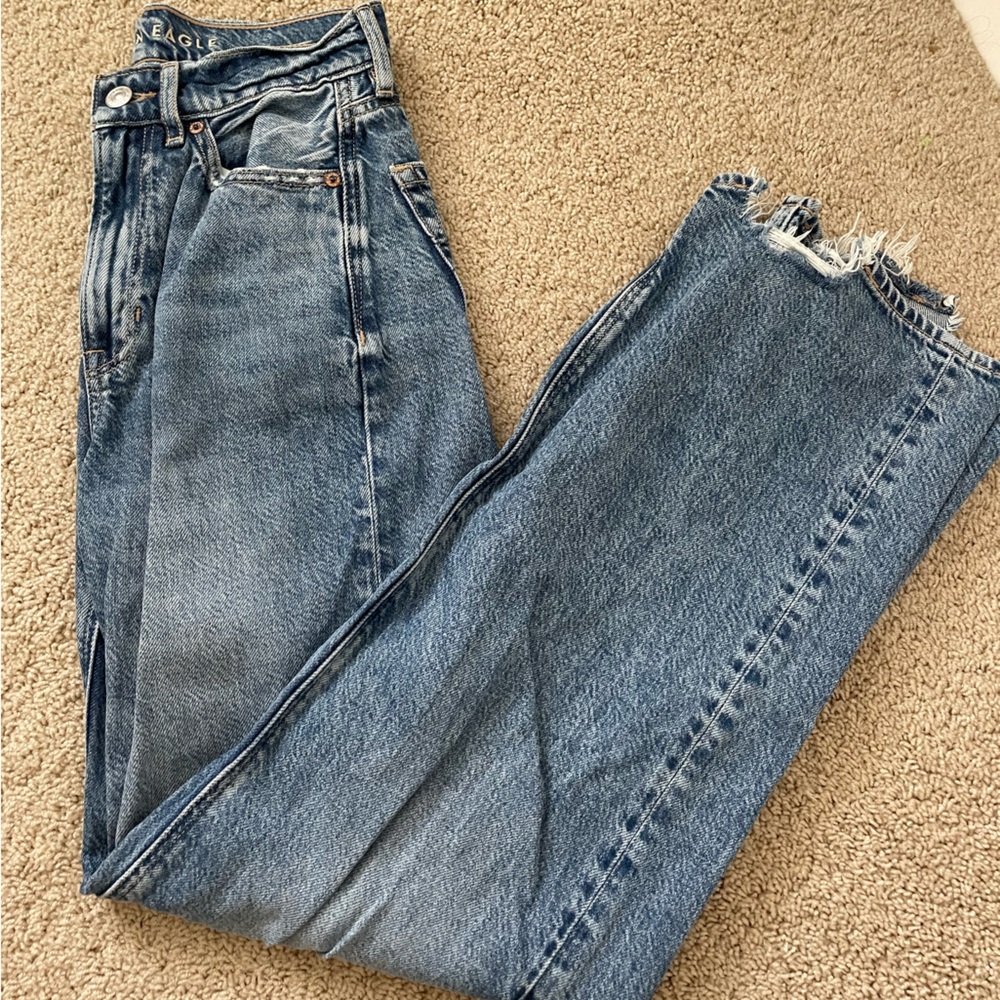 American Eagle Baggy Wide Leg Jean Size 0